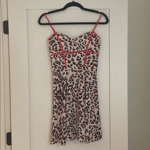 Parker Cheetah Cocktail Dress